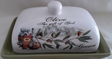 Butter Dish Olive