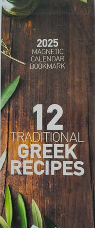 Bookmark-Calendar "Greek Recipes" 2025