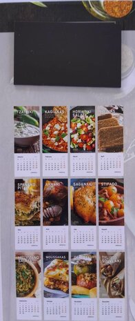 Bookmark-Calendar "Greek Recipes" 2025